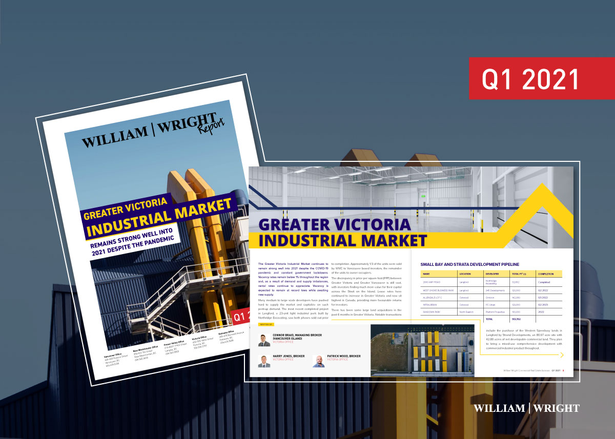 William Wright Report Q1 2021: Greater Victoria Industrial Market