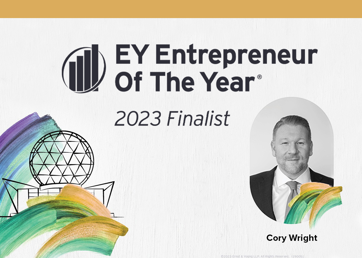 Cory Wright named an EY Entrepreneur Of The Year® 2023 finalist