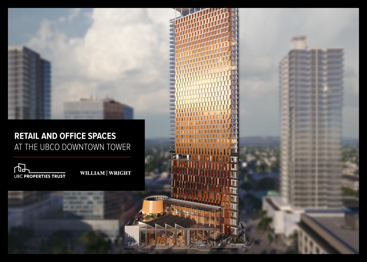Introducing the Retail & Office Spaces at the UBCO Downtown Tower