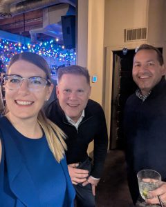 Anna Vinogradova at the William Wright Commercial Kelowna Holiday Social 2025 at the Curious Cafe