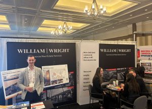 Shelby Kostyshen at the William Wright Commercial booth at ICSC Whistler 2026
